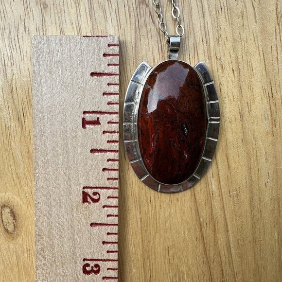 Ray Youmans Dinosaur Gem Bone Pendant Necklace‎ Sterling Silver Multicolor 26.7g - Picture 11 of 13